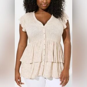 TORRID Tiered Babydoll Top